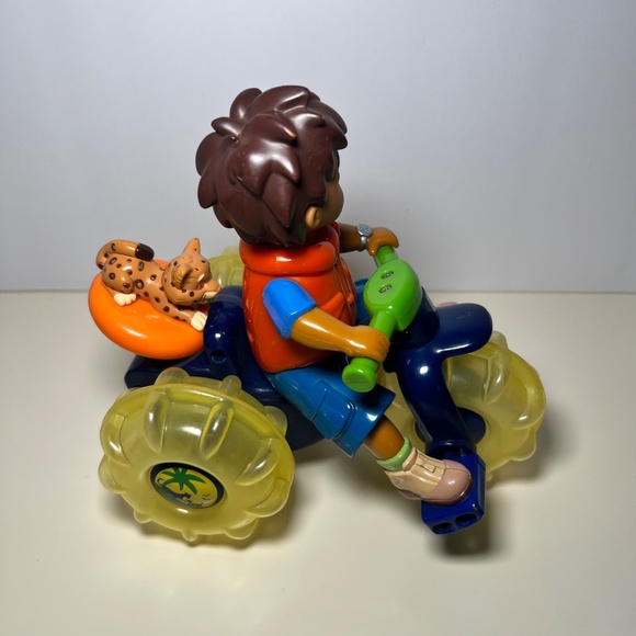 Vintage Y2K Go Diego GO and Baby Jaguar Pull String and Go Bath Toy - Picture 2 of 3